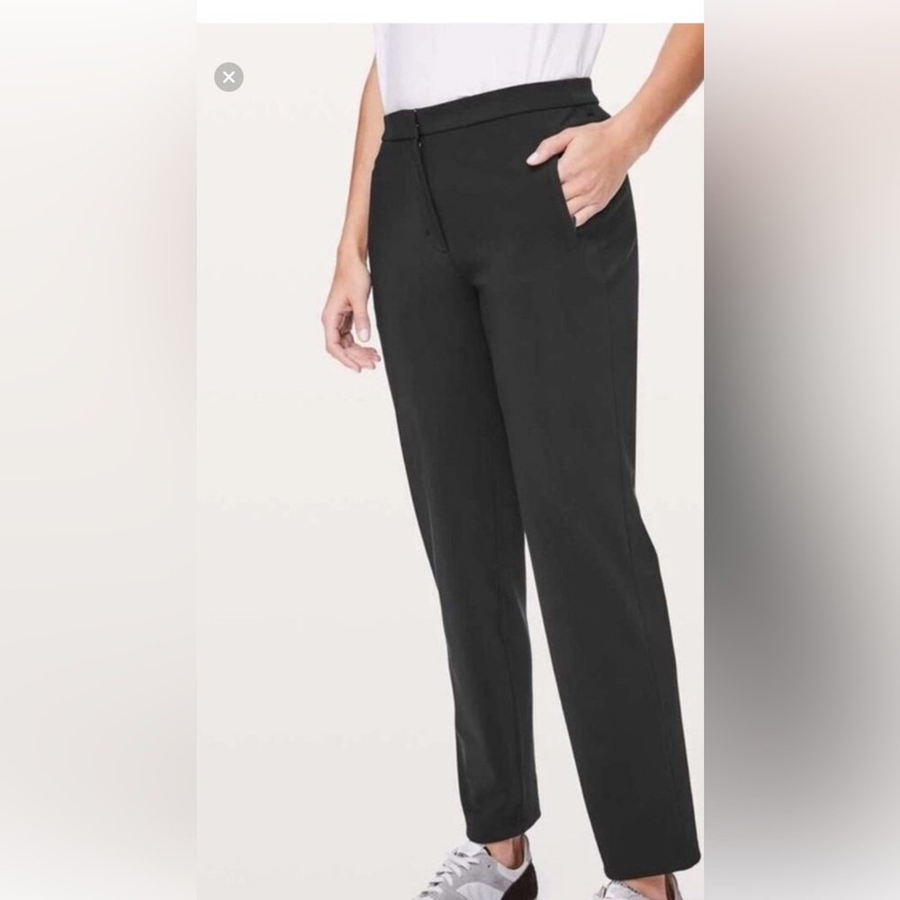 Lululemon “On the Move Ponte” Pants Black Ankle NWOT